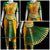 Classical Dance Jewelry MANGO YELLOW GREEN 38 Inch Pant Length Bharatanatyam Dance Costume | Gold Zari | Art Silk Dharmavaram Kanchi | Classical Dance Jewelry