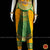 Classical Dance Jewelry MANGO YELLOW GREEN 38 Inch Pant Length Bharatanatyam Dance Costume | Gold Zari | Art Silk Dharmavaram Kanchi | Classical Dance Jewelry