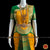 Classical Dance Jewelry MANGO YELLOW GREEN 38 Inch Pant Length Bharatanatyam Dance Costume | Gold Zari | Art Silk Dharmavaram Kanchi | Classical Dance Jewelry