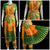 Classical Dance Jewelry MANGO YELLOW GREEN 38 Inch Pant Length Bharatanatyam Dance Costume | Gold Zari | Art Silk Dharmavaram Kanchi | Classical Dance Jewelry