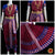 Classical Dance Jewelry MAROON BLUE 40 inchs Pant Length Kuchipudi Indian Copper Zari Dance Costume | Art silk Dharmavaram Kanchi | Classical Dance Jewelry