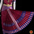 Classical Dance Jewelry MAROON BLUE 40 inchs Pant Length Kuchipudi Indian Copper Zari Dance Costume | Art silk Dharmavaram Kanchi | Classical Dance Jewelry