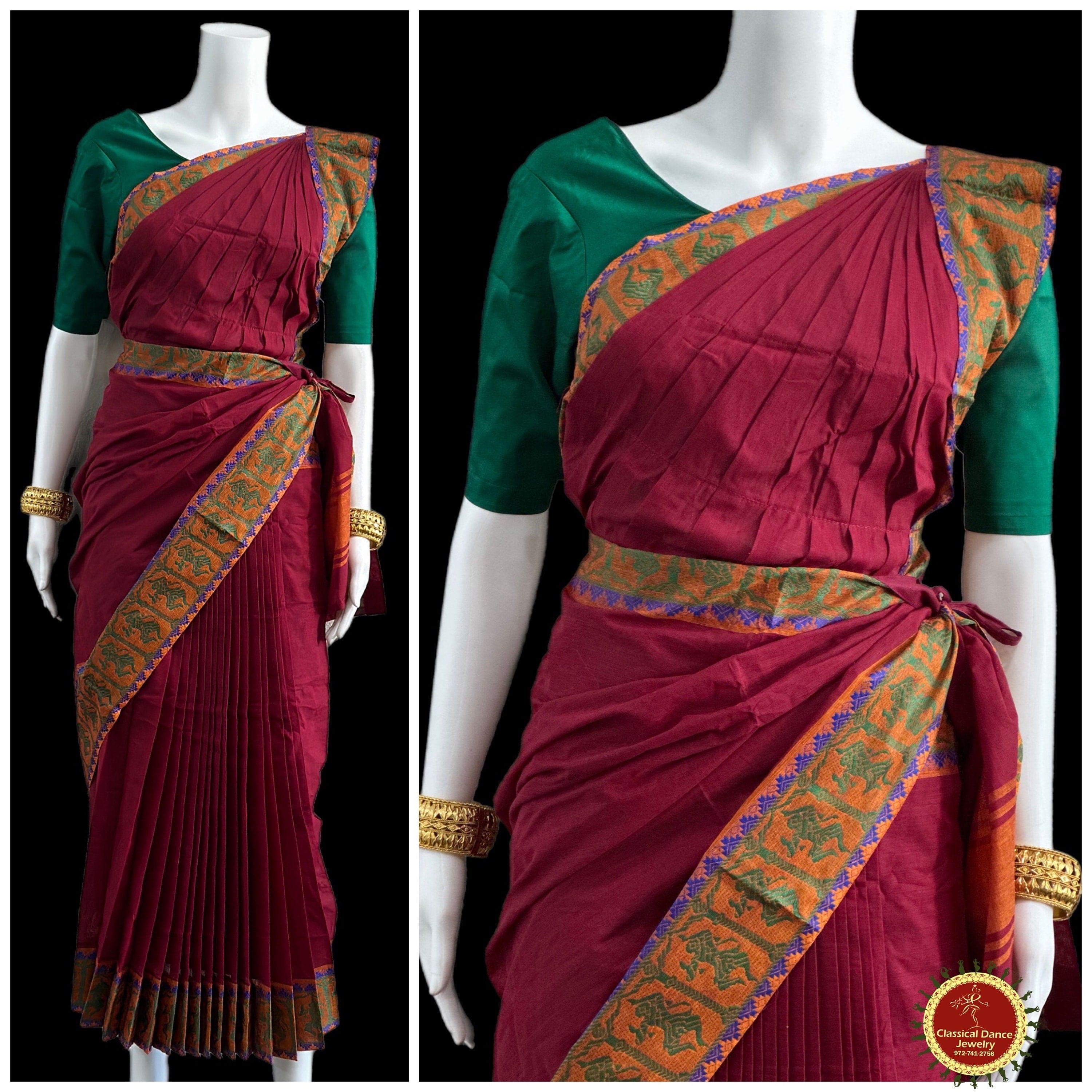 Buy Fabulous Embroidered Work Designer Half N Half Saree | Designer Sarees