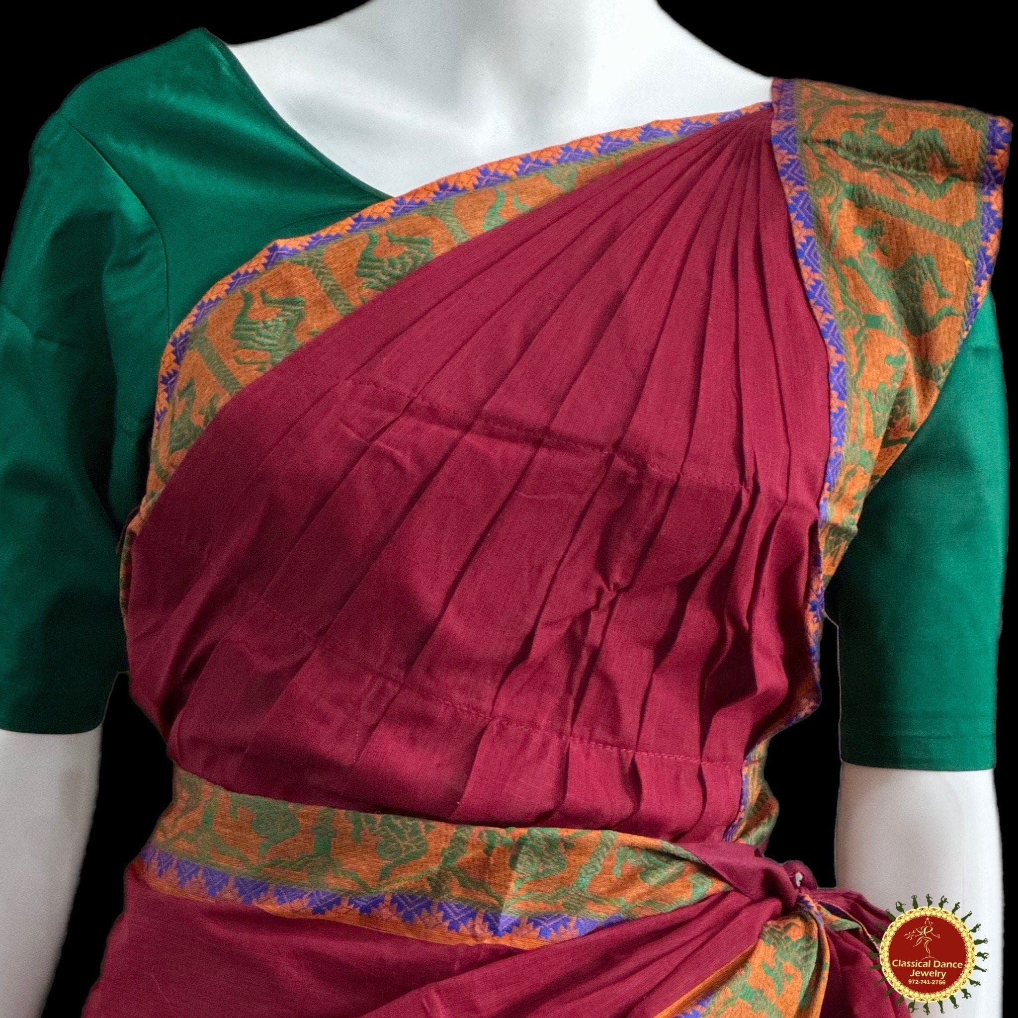 Traditional Ilkal Cotton-Silk Sarees | Handloom Sarees with Blouse Material