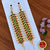 Classical Dance Jewelry Middle Green Kemp Temple Indian Jewelry Mattilu | Ear Chains | Bharatnatyam Kuchipudi Engagement Weddings | Classical Dance Jewelry