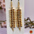 Classical Dance Jewelry Middle WHITE STONE Kemp Temple Indian Jewelry Mattilu | Ear Chains | Bharatnatyam Kuchipudi Engagement Weddings | Classical Dance Jewelry