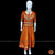 Classical Dance Jewelry MUSTARD ORANGE PINK Kid 10-11 yr Dance Pavadai Blouse | Kuchipudi Bharatanatyam | Art Silk Dharmavaram Kanchi | Classical Dance Jewelry