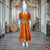 Classical Dance Jewelry MUSTARD ORANGE PINK Kid 10-11 yr Dance Pavadai Blouse | Kuchipudi Bharatanatyam | Art Silk Dharmavaram Kanchi | Classical Dance Jewelry