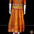 Classical Dance Jewelry MUSTARD ORANGE PINK Kid 10-11 yr Dance Pavadai Blouse | Kuchipudi Bharatanatyam | Art Silk Dharmavaram Kanchi | Classical Dance Jewelry
