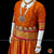 Classical Dance Jewelry MUSTARD ORANGE PINK Kid 10-11 yr Dance Pavadai Blouse | Kuchipudi Bharatanatyam | Art Silk Dharmavaram Kanchi | Classical Dance Jewelry
