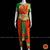 Classical Dance Jewelry ORANGE GREEN Magenta 34 inch Pant Length Bharatanatyam Gold Zari Dance Costume | Art silk Dharmavaram kanchi | Classical Dance Jewelry