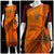 Classical Dance Jewelry ORANGE Pre-stitched Practice Sari MAROON Blouse | Half Saree Kalakshethra Sari | Bharatnatyam Kuchipudi Folk | Classical Dance Jewelry