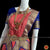 Classical Dance Jewelry PEACH ORANGE BLUE 38 Inch Pant Length Bharatanatyam Dance Costume | Gold Zari | Art Silk Dharmavaram Kanchi | Classical Dance Jewelry