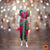 Classical Dance Jewelry PINK GREEN 38 Inch Pant length Kuchipudi GOLD Zari Indian Dance Costume | Paithani Art Silk Dharmavaram Kanchi | Classical Dance Jewelry