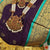 Classical Dance Jewelry PURPLE REXONA GREEN 30 Inch Pant Length Kuchipudi Gold Zari Dance Costume | Art silk Dharmavaram Kanchi | Classical Dance Jewelry