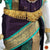 Classical Dance Jewelry PURPLE REXONA GREEN 30 Inch Pant Length Kuchipudi Gold Zari Dance Costume | Art silk Dharmavaram Kanchi | Classical Dance Jewelry