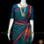 Classical Dance Jewelry Rama BLUE GREEN PURPLE Pre-stitched Practice Sari Blouse | Half Saree Kalakshethra Sari | Bharatnatyam Kuchipudi | Classical Dance Jewelry
