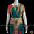 Classical Dance Jewelry RAMA GREEN BLUE Pink 36 inches Pant Length Bharatanatyam Gold Zari Dance Costume | Art silk Dharmavaram Kanchi | Classical Dance Jewelry