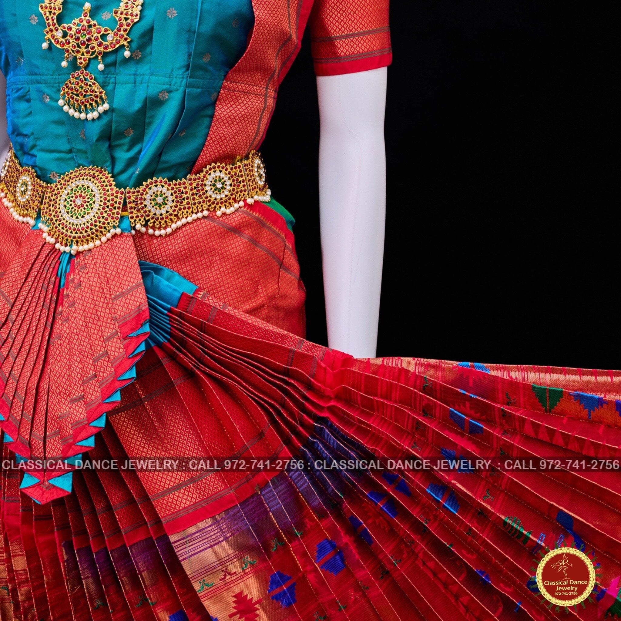 red bharatanatyam dress Deep Red and Gold Tones Bharatnatyam Costume