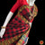 Classical Dance Jewelry RED BLACK CHECKS Pre-stitched Practice Sari Red Blouse | Half Saree Kalakshethra Sari | Bharatnatyam Kuchipudi | Classical Dance Jewelry