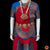 Classical Dance Jewelry RED BLUE 30 Inch Pant Length Bharatanatyam Copper Zari Dance Costume | Art silk Dharmavaram kanchi | Classical Dance Jewelry