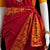 Classical Dance Jewelry RED Pre-stitched Practice Sari GOLD YELLOW Blouse | Half Saree Kalakshethra Sari | Bharatnatyam Kuchipudi Folk | Classical Dance Jewelry