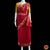 Classical Dance Jewelry RED Pre-stitched Practice Sari YELLOW Blouse | Half Saree Kalakshethra Sari | Bharatnatyam Kuchipudi Folk | Classical Dance Jewelry