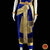 Classical Dance Jewelry Royal BLUE IVORY GOLD 40 inchs Pant Length Kuchipudi Indian Gold Zari Dance Costume | Art silk Dharmavaram Kanchi | Classical Dance Jewelry