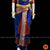 Classical Dance Jewelry ROYAL BLUE RED 30 Inch Pant Length Kuchipudi Gold Zari Dance Costume | Art silk Dharmavaram Kanchi | Classical Dance Jewelry
