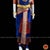 Classical Dance Jewelry ROYAL BLUE RED 30 Inch Pant Length Kuchipudi Gold Zari Dance Costume | Art silk Dharmavaram Kanchi | Classical Dance Jewelry