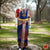 Classical Dance Jewelry ROYAL BLUE RED 32 inchs Pant Length Kuchipudi Gold Zari Indian Dance Costume | Art silk Dharmavaram Kanchi | Classical Dance Jewelry
