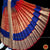 Classical Dance Jewelry ROYAL BLUE RED 32 inchs Pant Length Kuchipudi Gold Zari Indian Dance Costume | Art silk Dharmavaram Kanchi | Classical Dance Jewelry