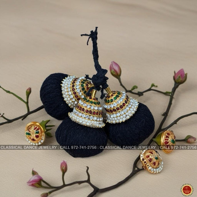 Classical Dance Jewelry Temple Indian Jewelry Ball Jada Kunjalam Kuchulu Kupullu | Bharatanatyam Kuchipudi Weddings | Classical Dance Jewelry