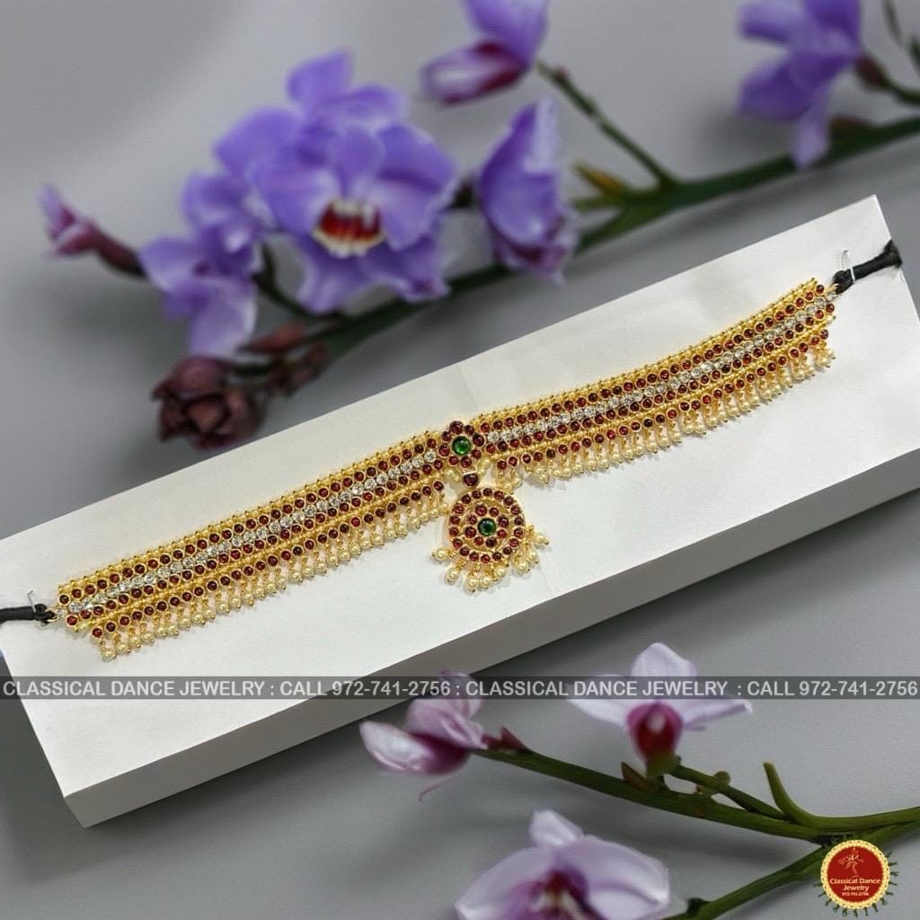 Classical Dance Jewelry Temple Kemp Indian Jewelry Oddiyanam Kamarbandh HIP WAIST BELT 11-12 " | Bharatnatyam Kuchipudi Engagement Weddings Classical Dance Jewelry