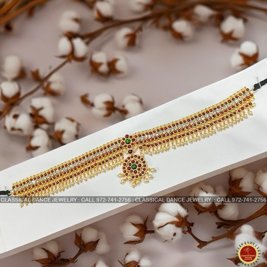 Classical Dance Jewelry Temple Kemp Indian Jewelry Oddiyanam Kamarbandh HIP WAIST BELT 17-18 " | Bharatnatyam Kuchipudi Engagement Weddings Classical Dance Jewelry