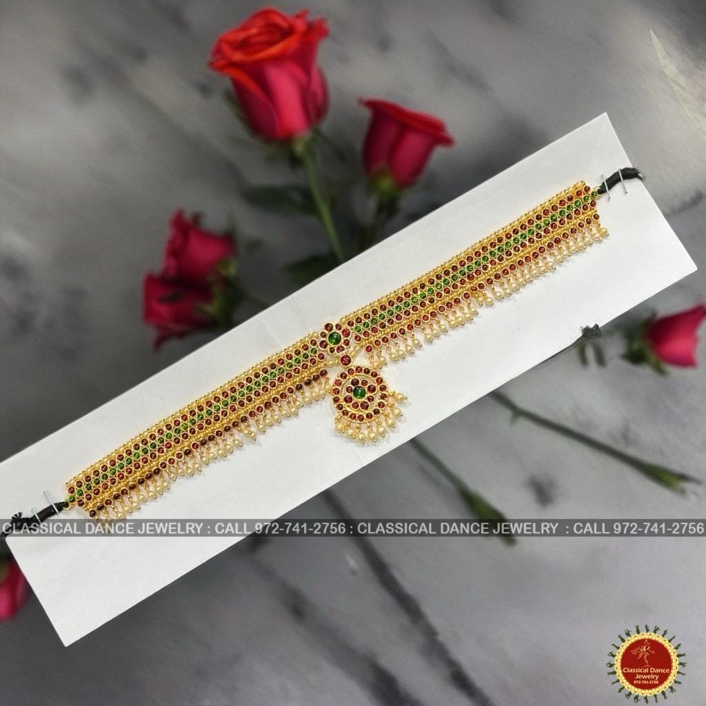 Classical Dance Jewelry Temple Kemp Indian Jewelry Oddiyanam Kamarbandh HIP WAIST BELT 17-18 " | Bharatnatyam Kuchipudi Engagement Weddings Classical Dance Jewelry