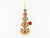Classical Dance Jewelry TIKKA | HEADSETS 5 Step Tikka Kemp temple Indian Jewelry white Stone | Bharatnatyam, Kuchipudi, Engagement, Weddings, Birthdays | Classical Dance Jewelry