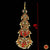 Classical Dance Jewelry TIKKA | HEADSETS 5 Step Tikka Kemp temple Indian Jewelry white Stone | Bharatnatyam, Kuchipudi, Engagement, Weddings, Birthdays | Classical Dance Jewelry
