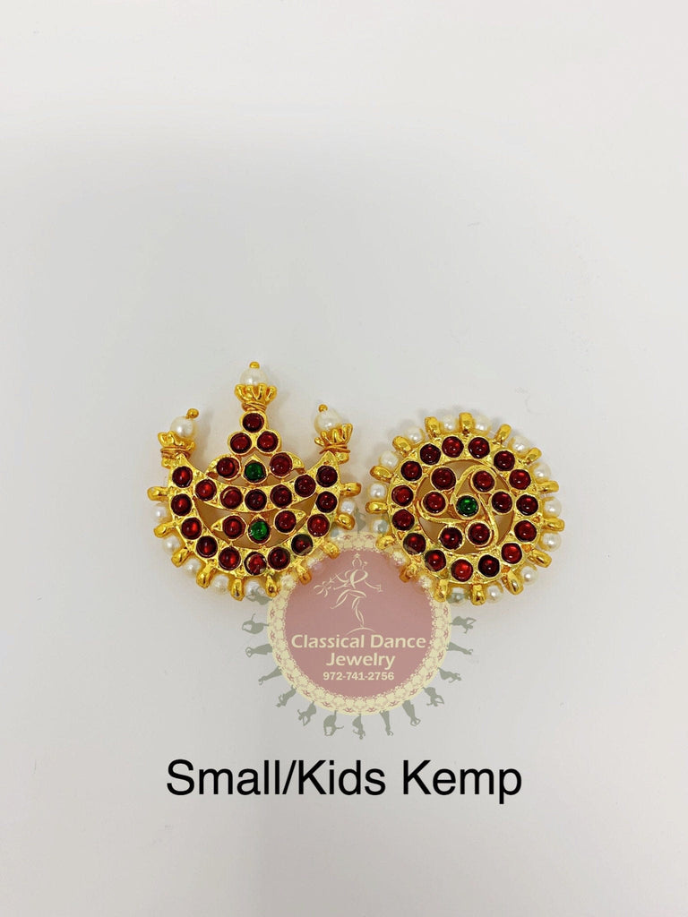 Classical Dance Jewelry TIKKA | HEADSETS Kemp temple Surya Chandra Indian Jewelry | Sun Moon | Bharatnatyam, Kuchipudi, Engagement, Weddings, Birthdays | Classical Dance Jewelry
