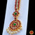 Classical Dance Jewelry TIKKA | HEADSETS Simple Tikka Kemp White Stone Temple Indian Jewelry | Bharatnatyam Kuchipudi Engagement Weddings Birthdays | Classical Dance Jewelry