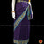 Classical Dance Jewelry VIOLET Pre-stitched Practice Sari YELLOW Blouse | Half Saree Kalakshethra Sari | Bharatnatyam Kuchipudi Folk | Classical Dance Jewelry