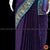 Classical Dance Jewelry VIOLET Pre-stitched Practice Sari YELLOW Blouse | Half Saree Kalakshethra Sari | Bharatnatyam Kuchipudi Folk | Classical Dance Jewelry