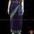 Classical Dance Jewelry VIOLET Pre-stitched Practice Sari YELLOW Blouse | Half Saree Kalakshethra Sari | Bharatnatyam Kuchipudi Folk | Classical Dance Jewelry