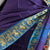 Classical Dance Jewelry VIOLET Pre-stitched Practice Sari YELLOW Blouse | Half Saree Kalakshethra Sari | Bharatnatyam Kuchipudi Folk | Classical Dance Jewelry