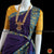 Classical Dance Jewelry VIOLET Pre-stitched Practice Sari YELLOW Blouse | Half Saree Kalakshethra Sari | Bharatnatyam Kuchipudi Folk | Classical Dance Jewelry