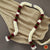 Classical Dance Jewelry WHITE and MARRON Andal Cloth Mala | Artificial flower garland | Bharatanatyam Kuchipudi Dance Wedding Events | Classical Dance Jewelry
