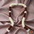 Classical Dance Jewelry WHITE and MARRON Andal Cloth Mala | Artificial flower garland | Bharatanatyam Kuchipudi Dance Wedding Events | Classical Dance Jewelry