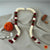 Classical Dance Jewelry WHITE and MARRON Andal Cloth Mala | Artificial flower garland | Bharatanatyam Kuchipudi Dance Wedding Events | Classical Dance Jewelry