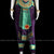Classical Dance Jewelry Wine PURPLE REXONA GREEN 34 inch Pant Length Bharatanatyam Gold Zari Dance Costume | Art silk, Dharmavaram Kanchi | Classical Dance Jewelry