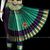 Classical Dance Jewelry Wine PURPLE REXONA GREEN 36 inch Pant Length Bharatanatyam Gold Zari Dance Costume | Art silk Dharmavaram Kanchi | Classical Dance Jewelry